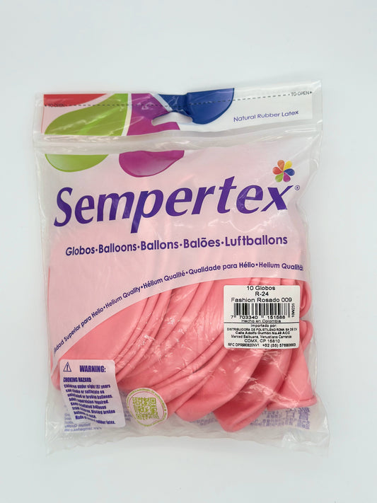 Fashion Rosado 24" (Bolsa 10pzs) Sempertex