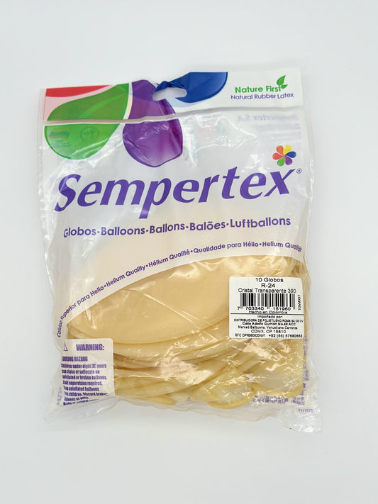 Cristal Transparente 24" (Bolsa 10pzs) Sempertex