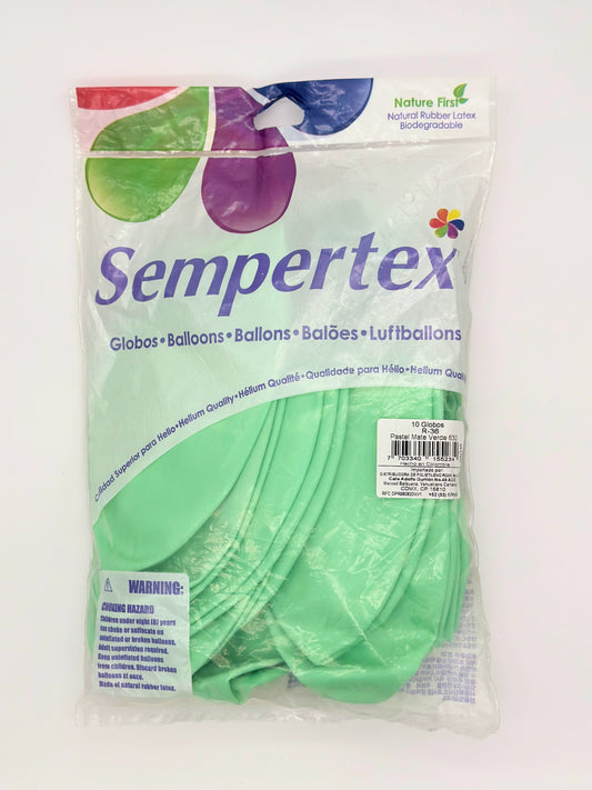 Pastel Mate Verde 36" (Bolsa 10pzs) Sempertex