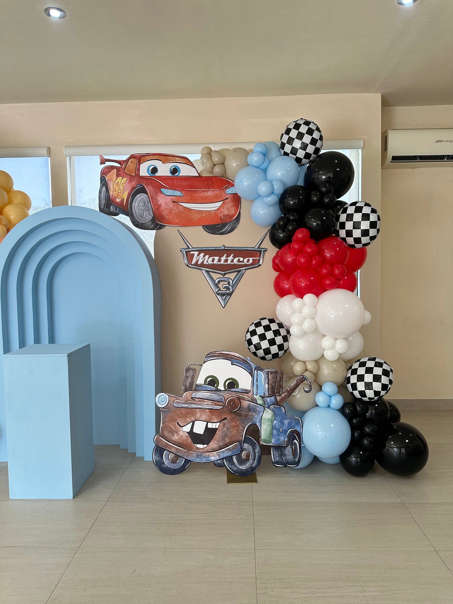 Set de 3 Mamparas con Doble Temáica (Bluey y Cars)