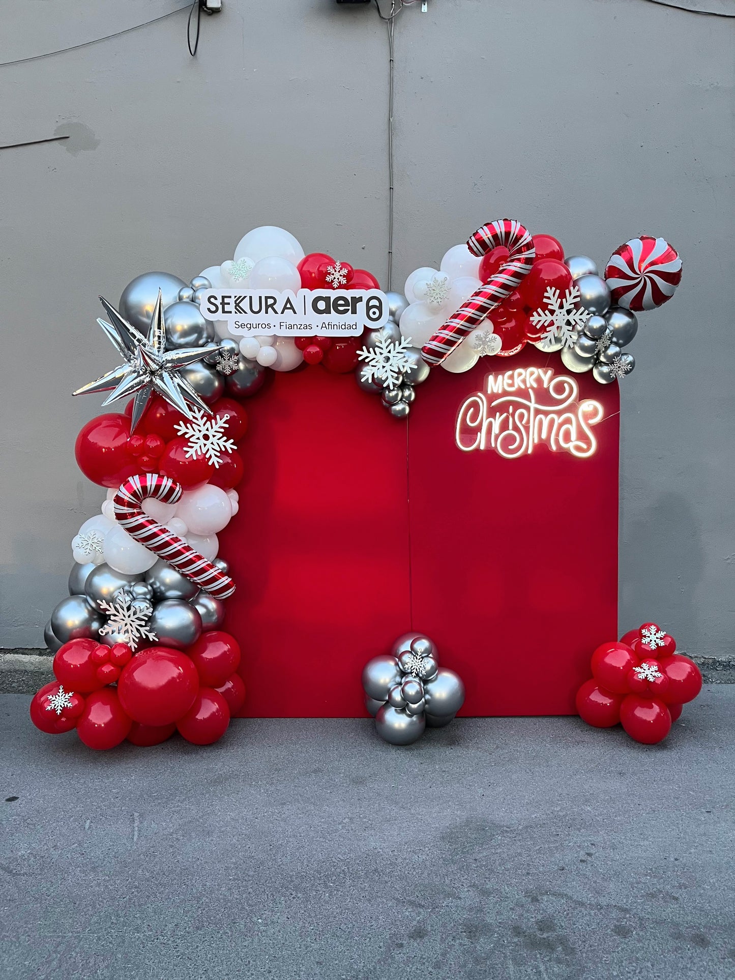 Set de 2 Mamparas Navideñas + LOGO