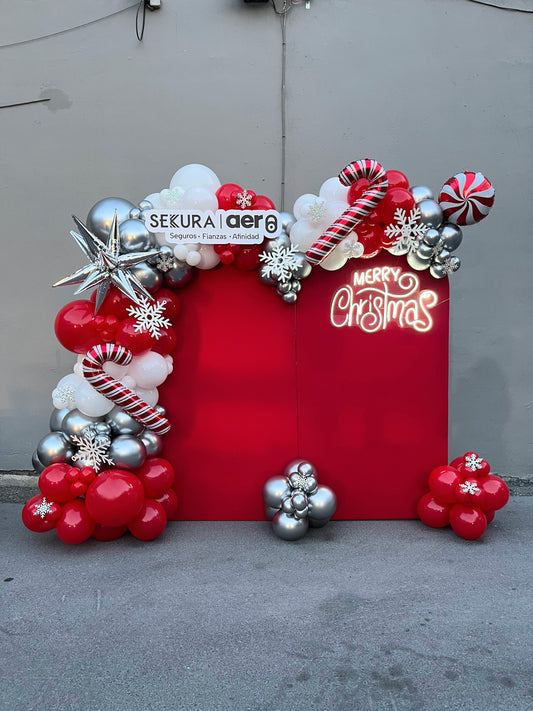 Set de 2 Mamparas Navideñas + LOGO