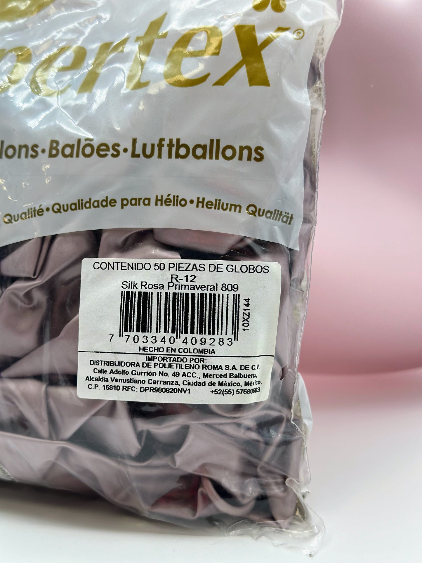 Silk Rosa Primaveral 12" (Bolsa 50pzs) Sempertex