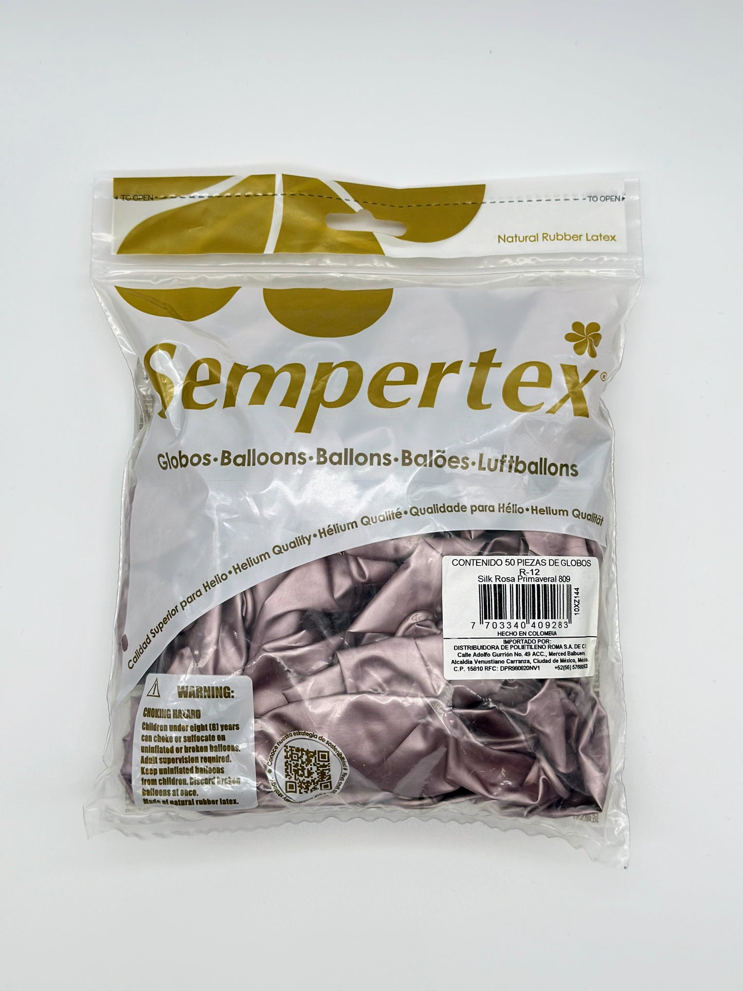 Silk Rosa Primaveral 12" (Bolsa 50pzs) Sempertex