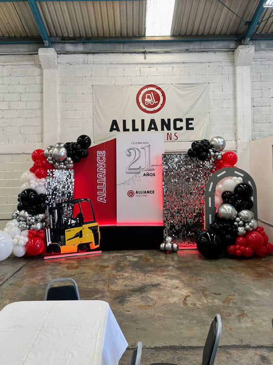 Set 2 Mamparas + Neón Personalizado