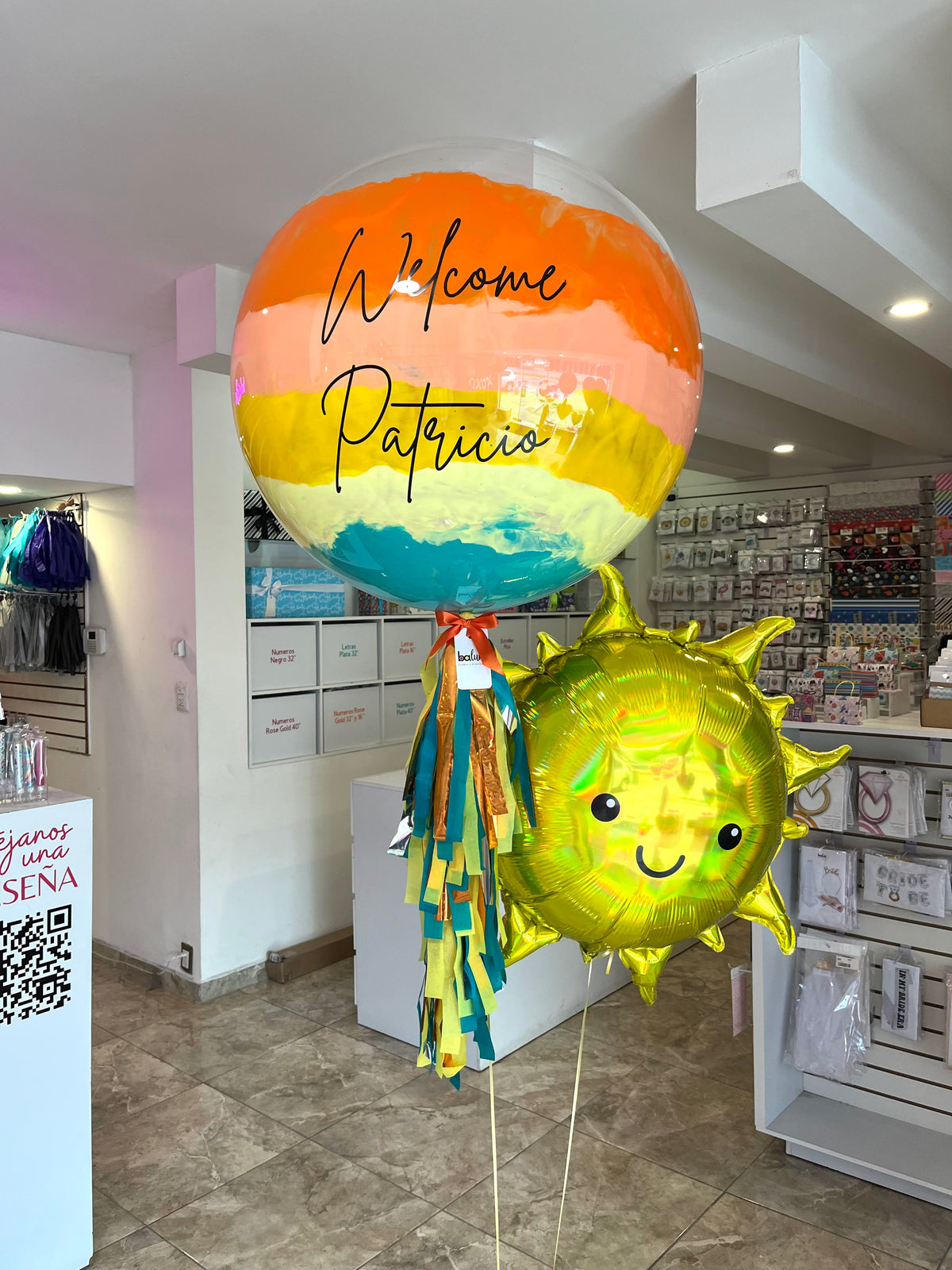Globo Burbuja + 1 Sol Sonriente