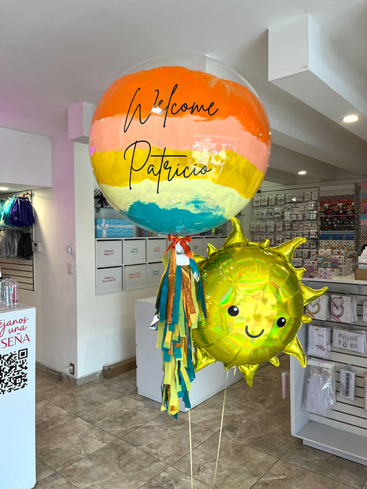 Globo Burbuja + 1 Sol Sonriente