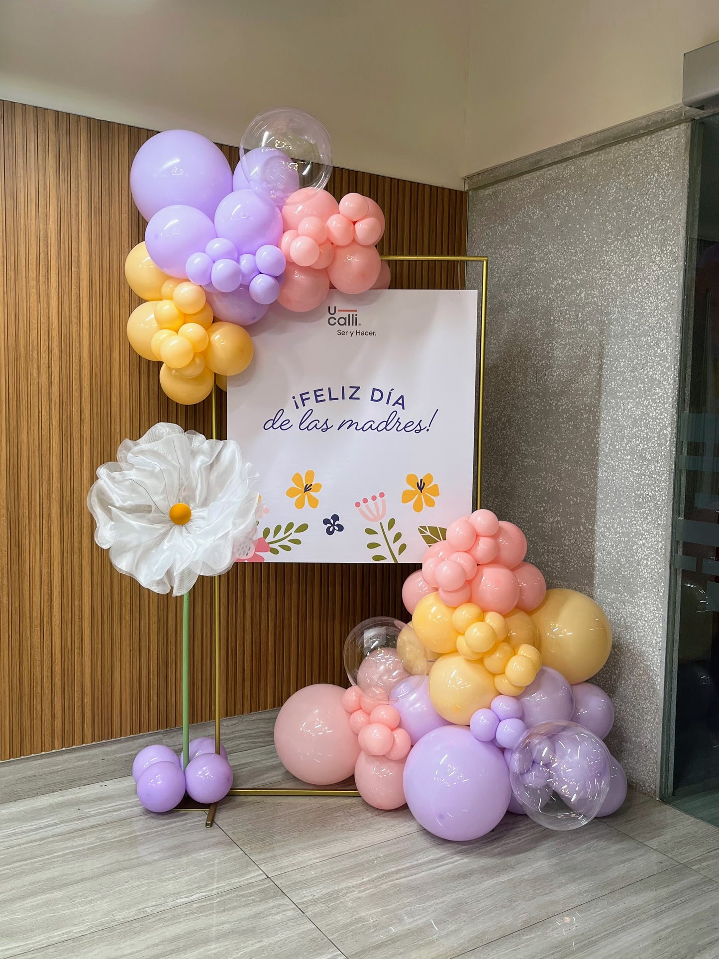 Cuadro con Flor de Organza