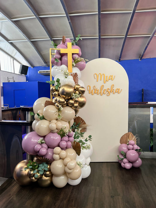 Mampara + Columna de Globos