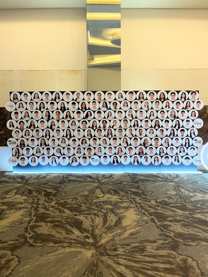Pared de Fotografías + Iluminación (Graduación)