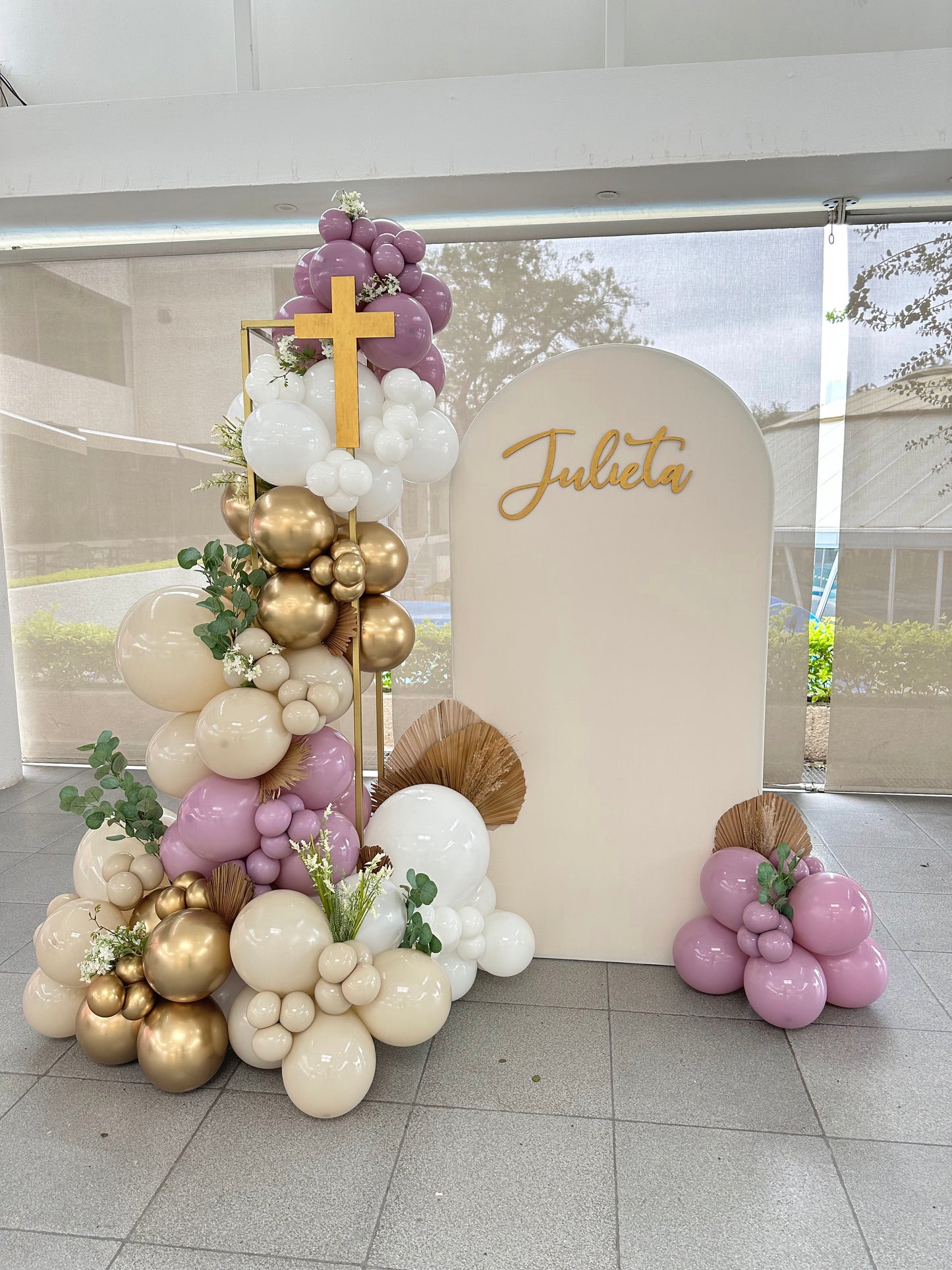 Mampara + Columna de Globos