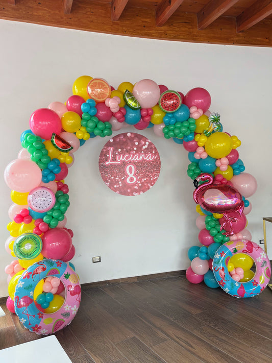 Arco de Globos Pool Party