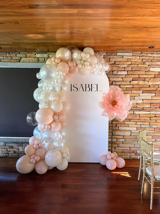 Mampara Baby con Flor de Organza