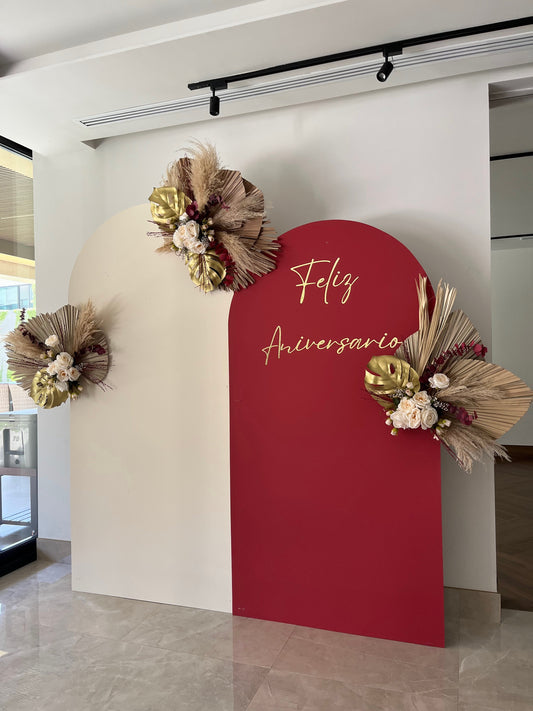 Set de 2 Mamparas (sin globo) Aniversario