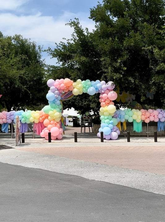 Marco de Globos + Guirnaldas para Entrada