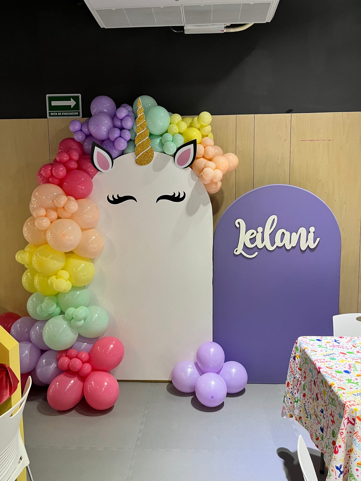 Decoración Unicornio Rainbow