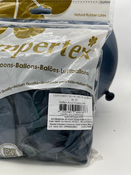 Reflex Azul Galaxy 12" (Bolsa 50pzs) Sempertex