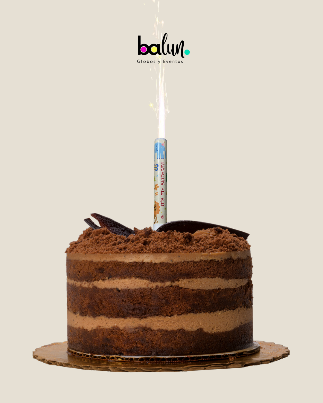 Vela de Chispas It's My Birthday (Animal Theme)