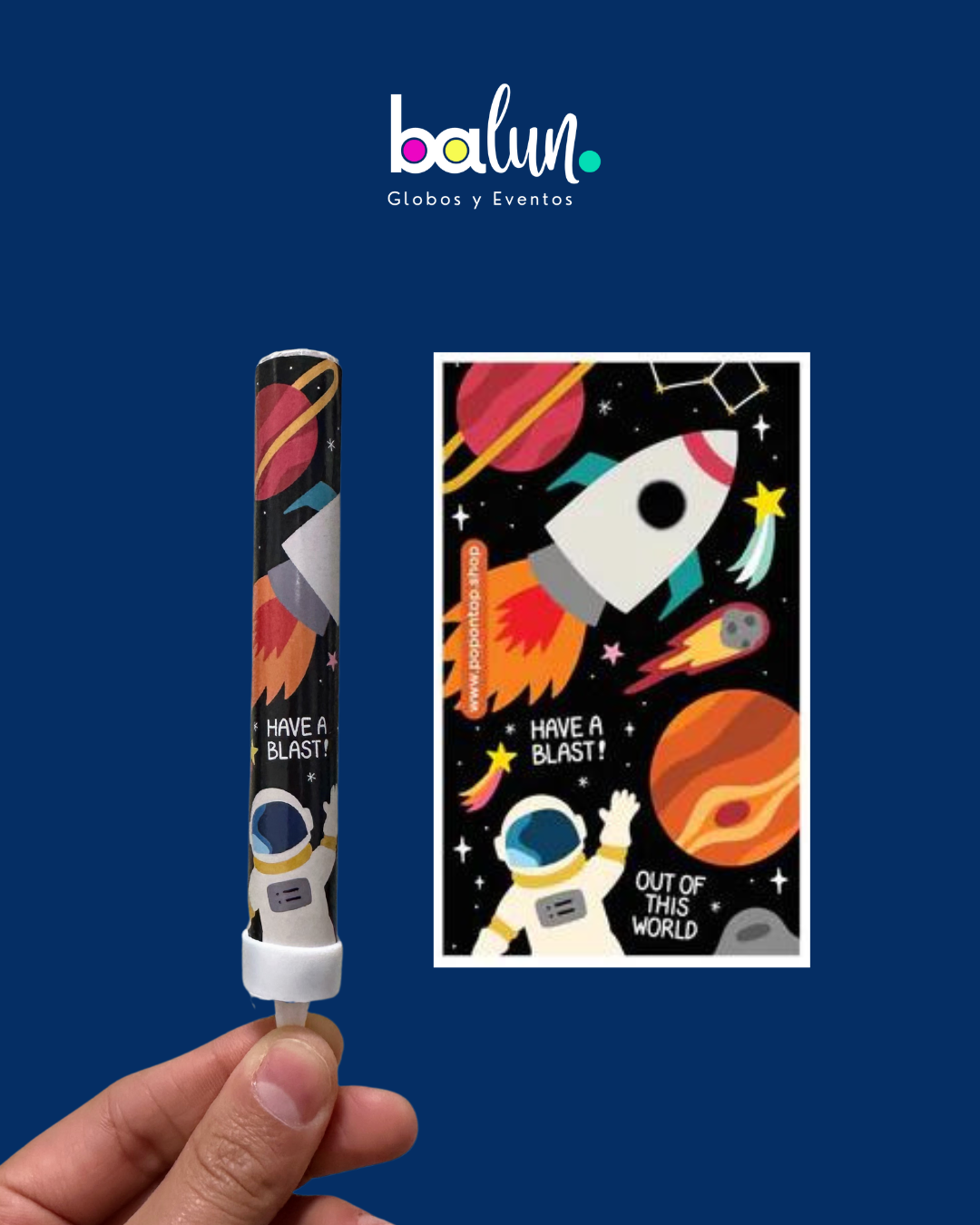 Vela de Chispas Space Theme
