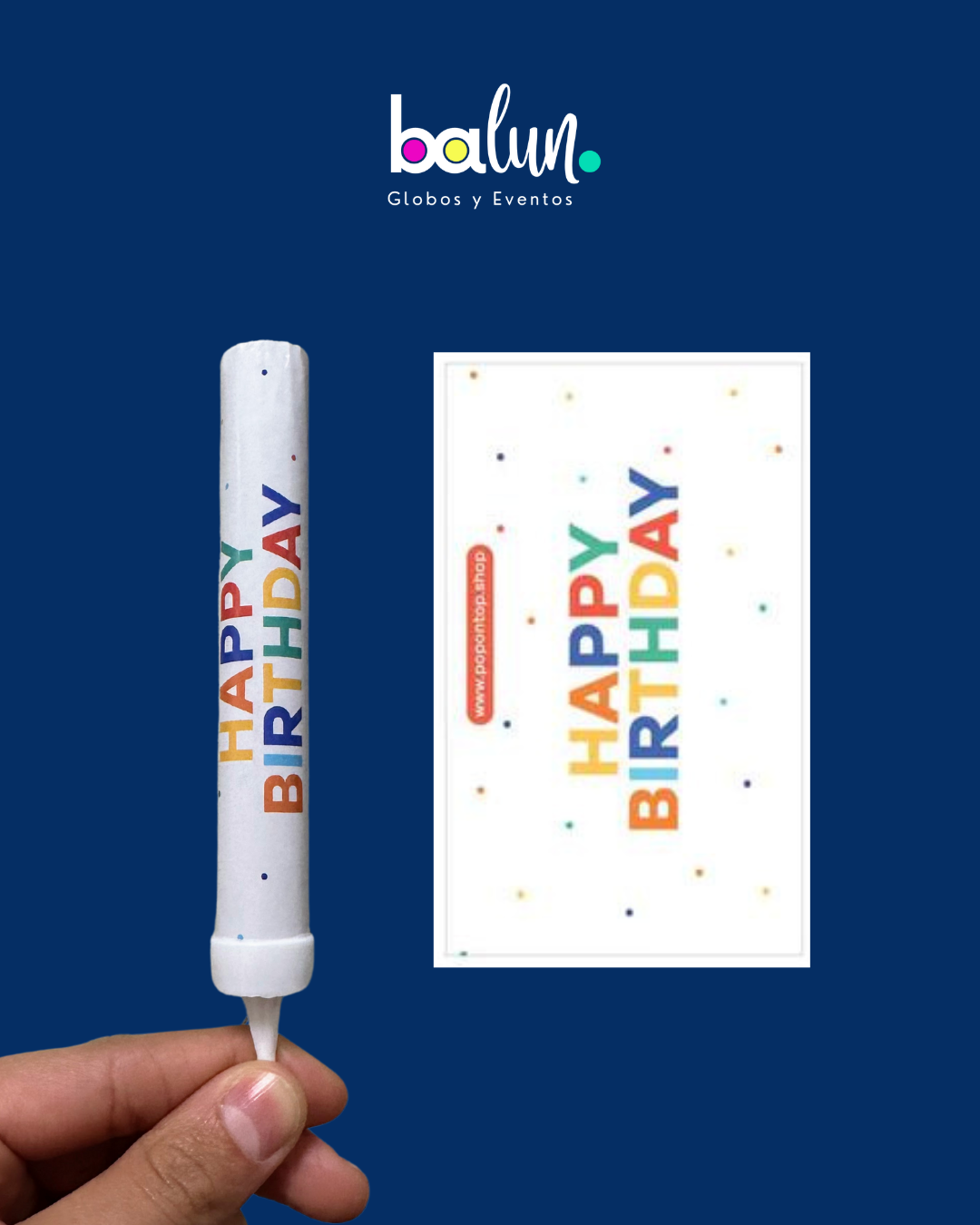 Vela de Chispas Happy Birthday