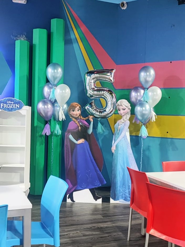 Impresión de Personajes Frozen + Globos de Helio