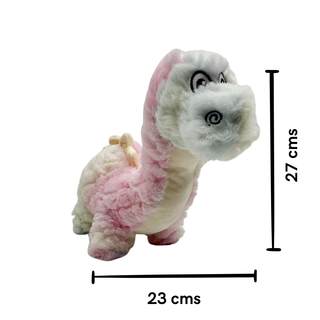 Peluche Dino Bronto Rosa