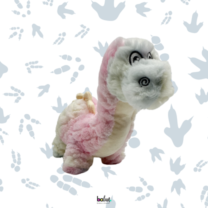 Peluche Dino Bronto Rosa