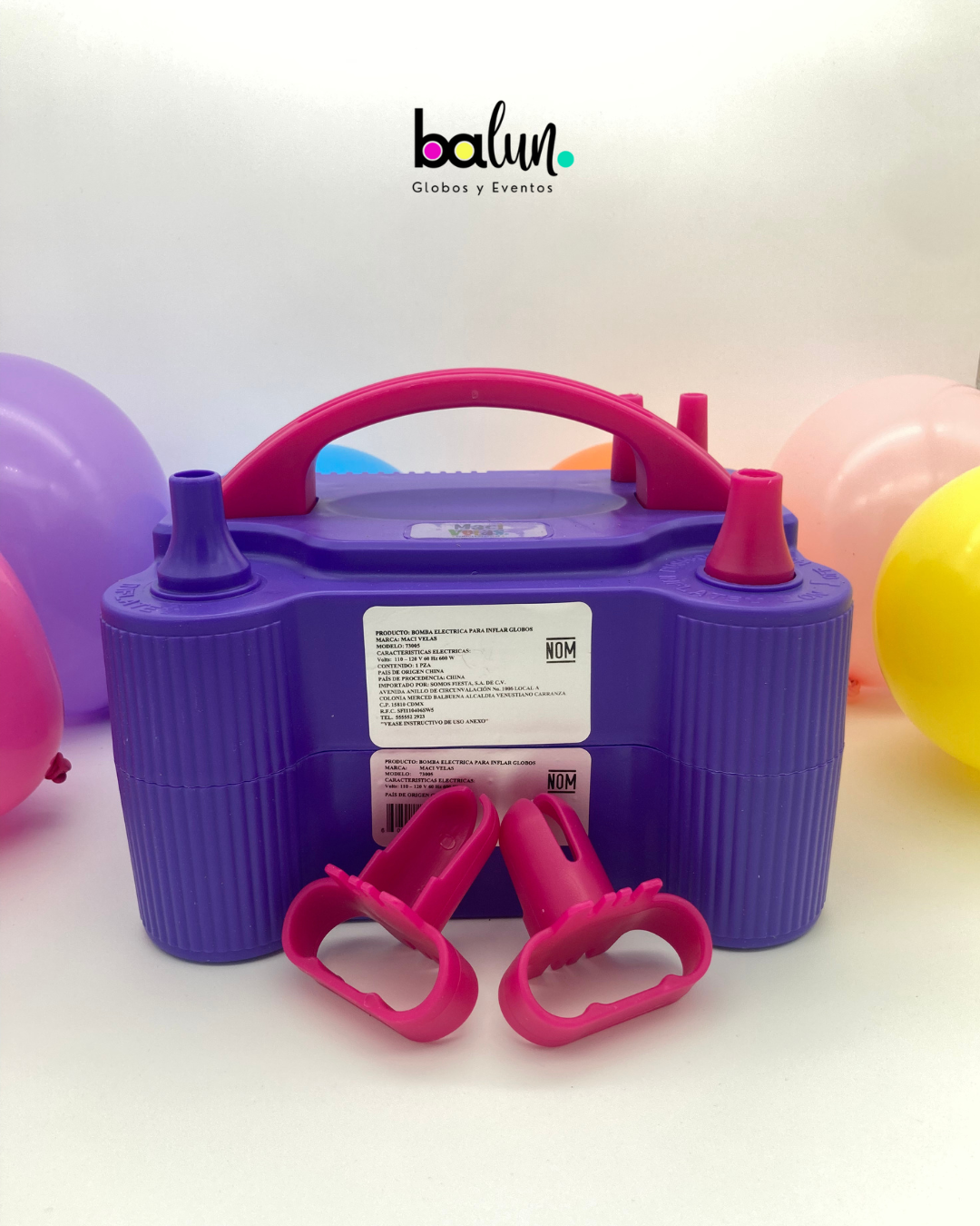 Bomba de globos eléctrica