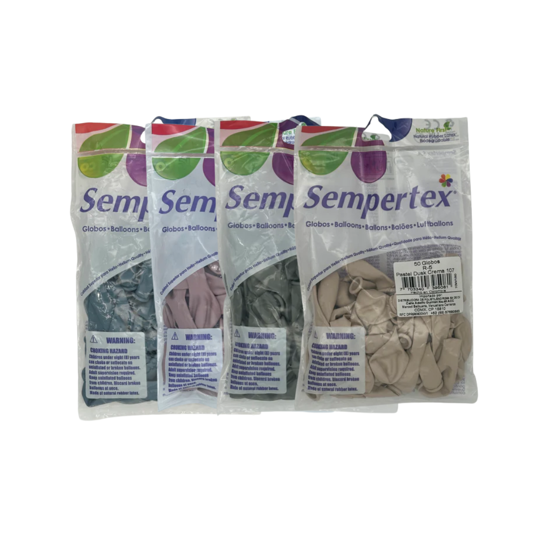 Pastel Dusk 5" Sempertex (Bolsa 50pzs)