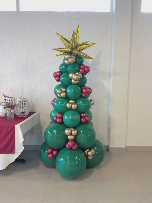 Pinito Navideño de Globos