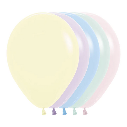 Pastel Mate Surtido 18" (Bolsa 25pzs) Sempertex